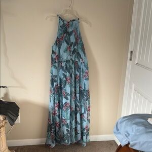 City Chic Blue Floral Maxi Dress